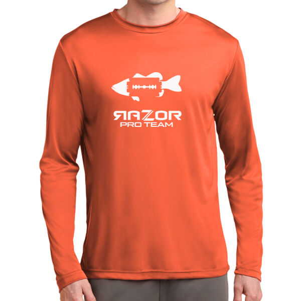 Razor Longsleeve Performance Shirt White Print Thumbnail