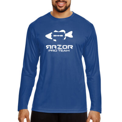 Razor Long Sleeve Sun Shirt White Print Thumbnail